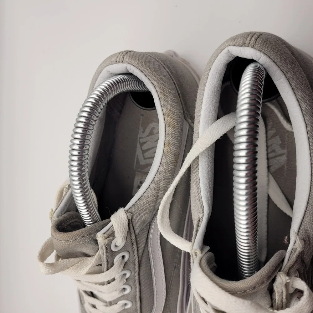 Vans Old Skool Gray Canvas Low Top Skate Shoes Mens 7.5 Womens 9.0 500714